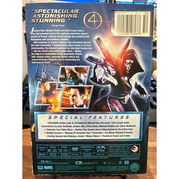 Fantastic 4 DVD PG13 SciFi Action Adventure Jessica Alba Michael Chiklis - Picture 3 of 7